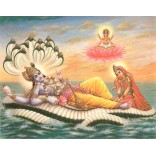 Painting of Lord Vishnu and Goddess Lakshmi